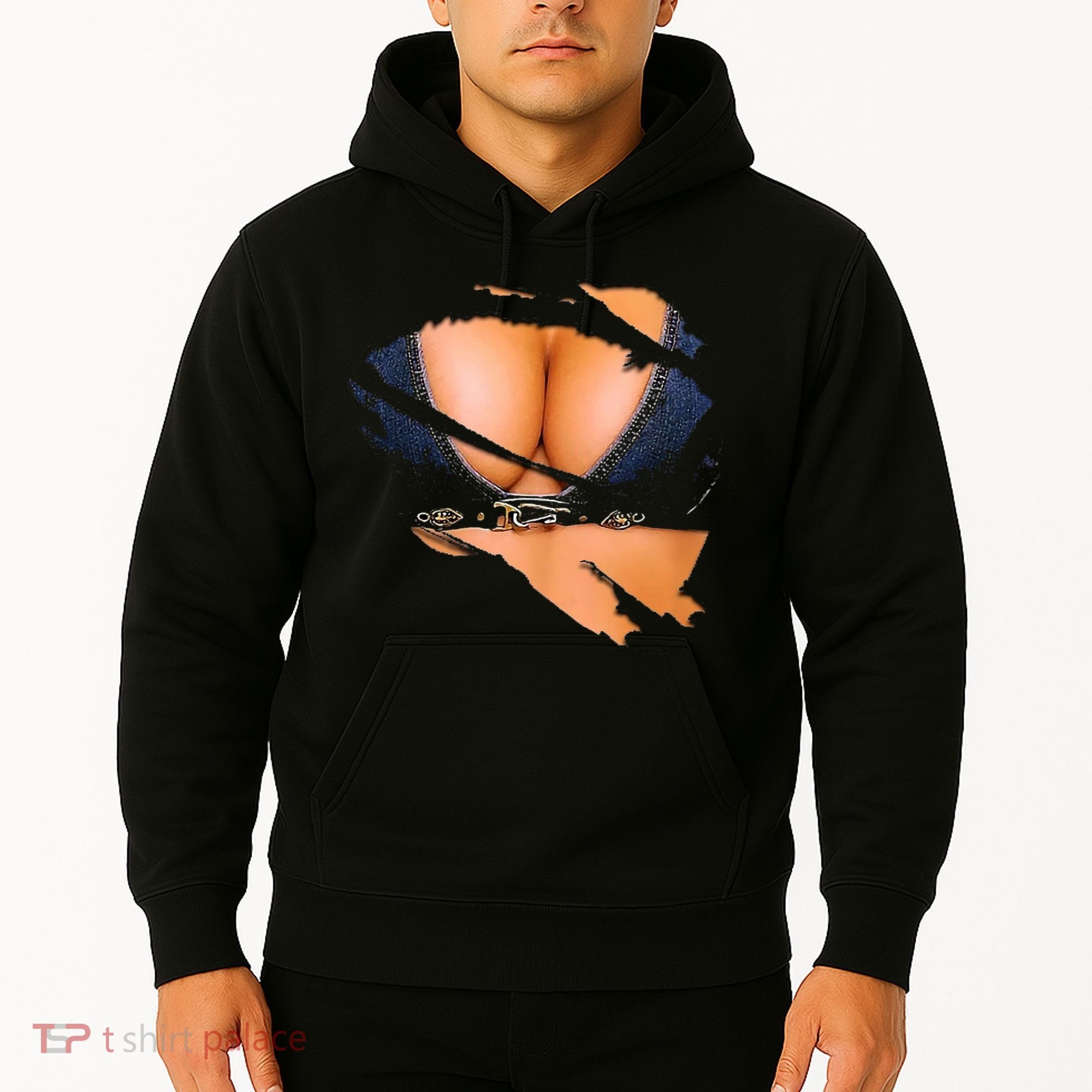 Funny Fake Bikini Body And Boobs Costume Hoodie
