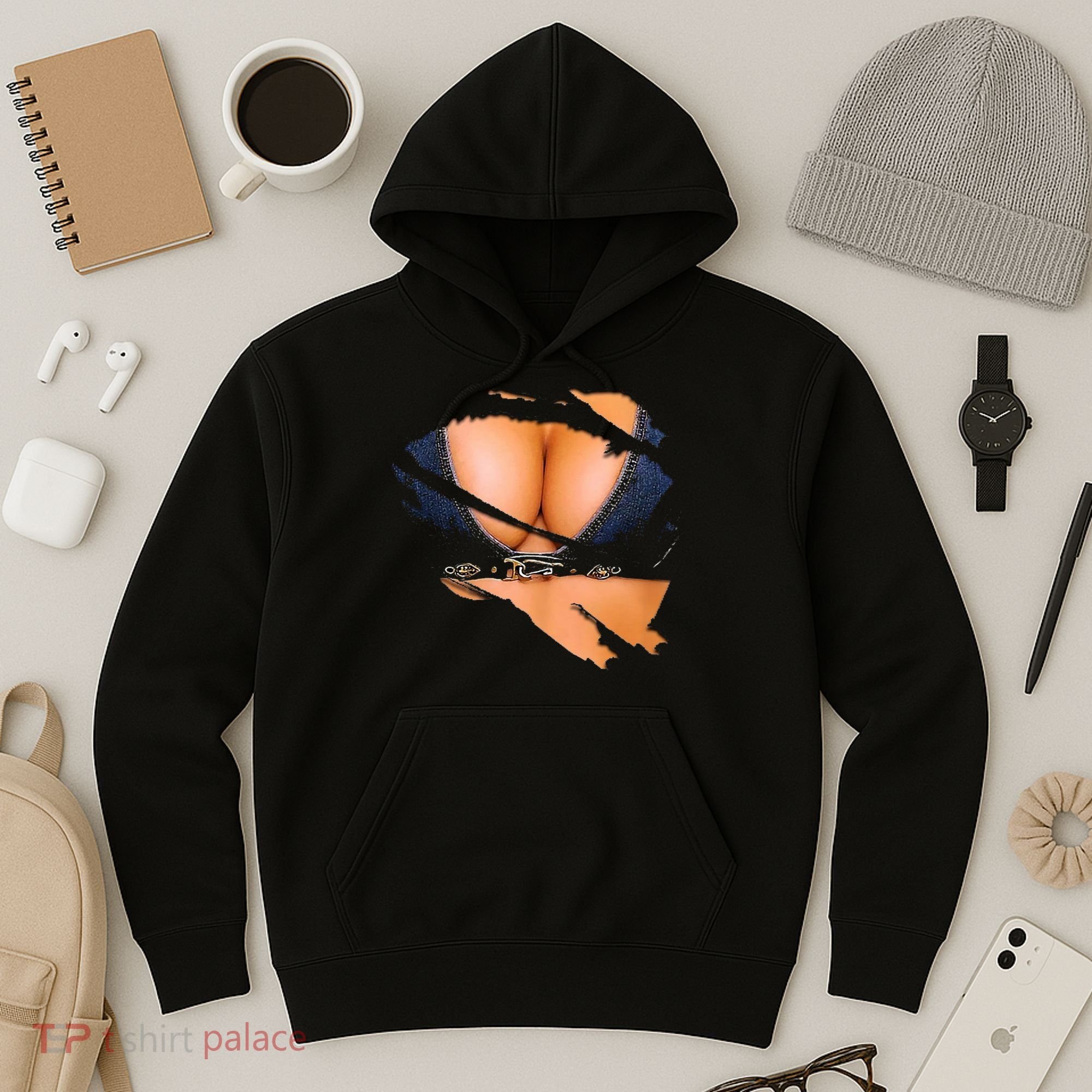 Funny Fake Bikini Body And Boobs Costume Hoodie