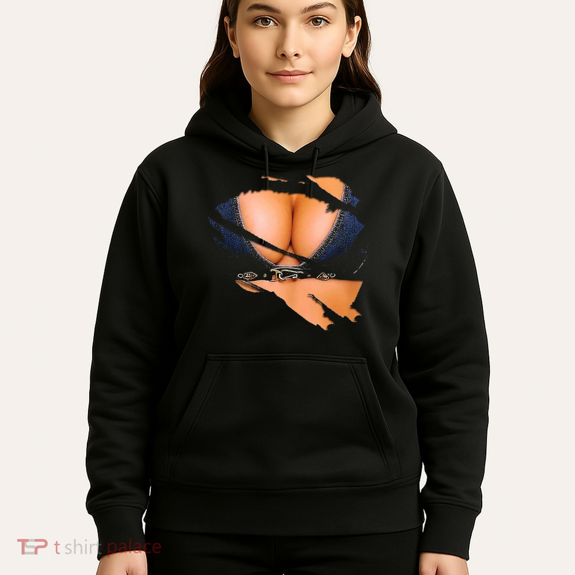 Funny Fake Bikini Body And Boobs Costume Hoodie