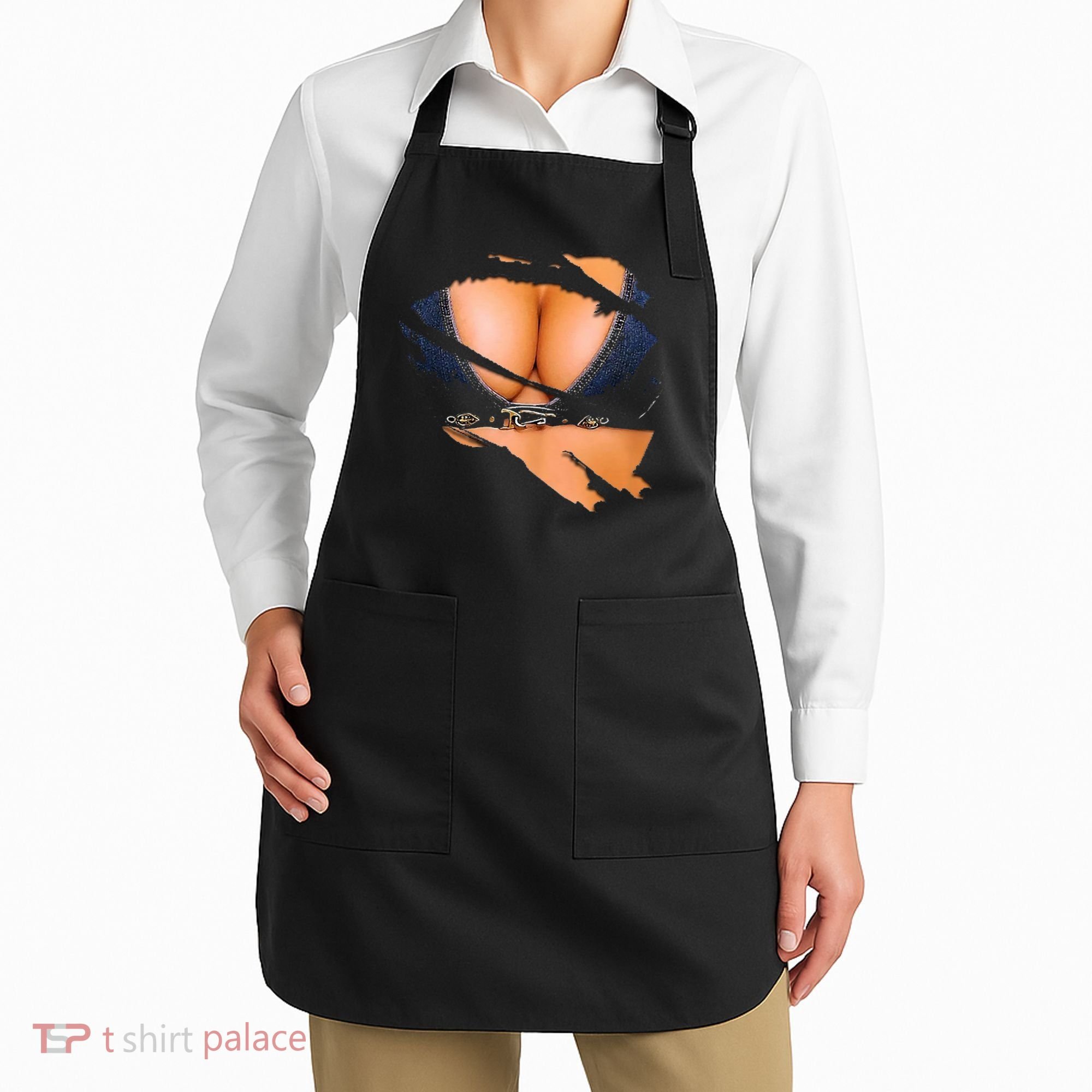 Funny Fake Bikini Body And Boobs Costume Apron