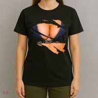 Funny Fake Bikini Body And Boobs Costume T-Shirt thumb 4