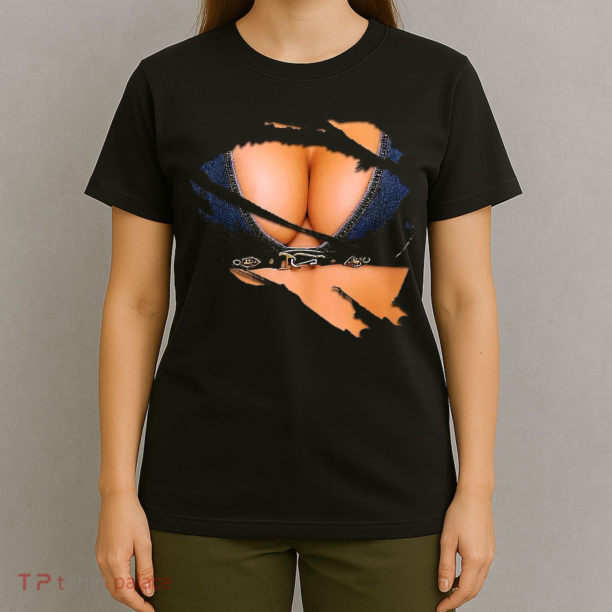 Funny Fake Bikini Body And Boobs Costume T-Shirt