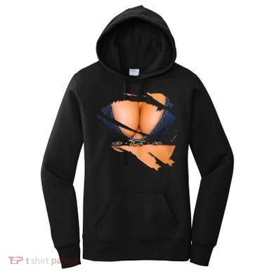 Funny Fake Bikini Body And Boobs Costume Women's Hoodie