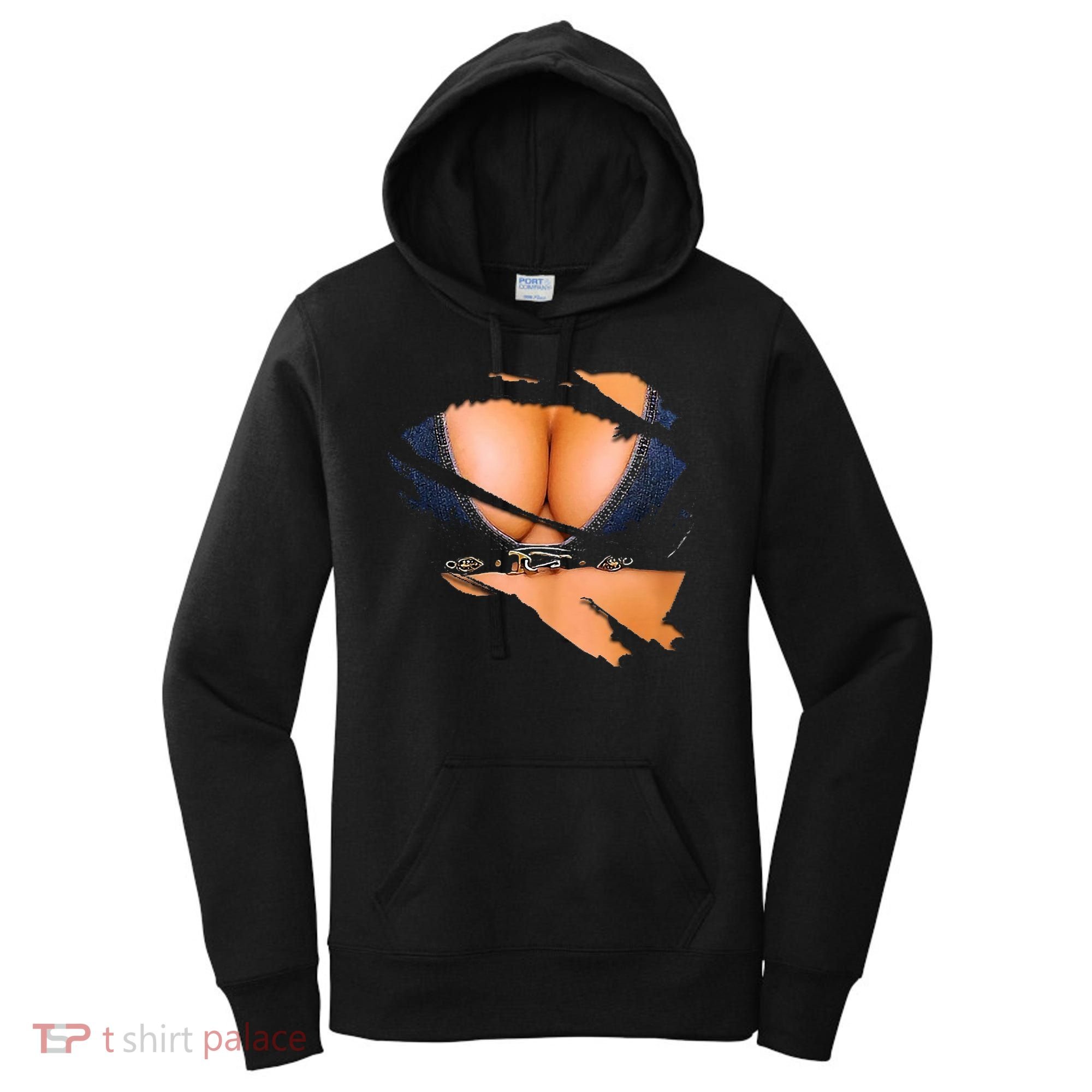 Funny Fake Bikini Body And Boobs Costume Women's Hoodie