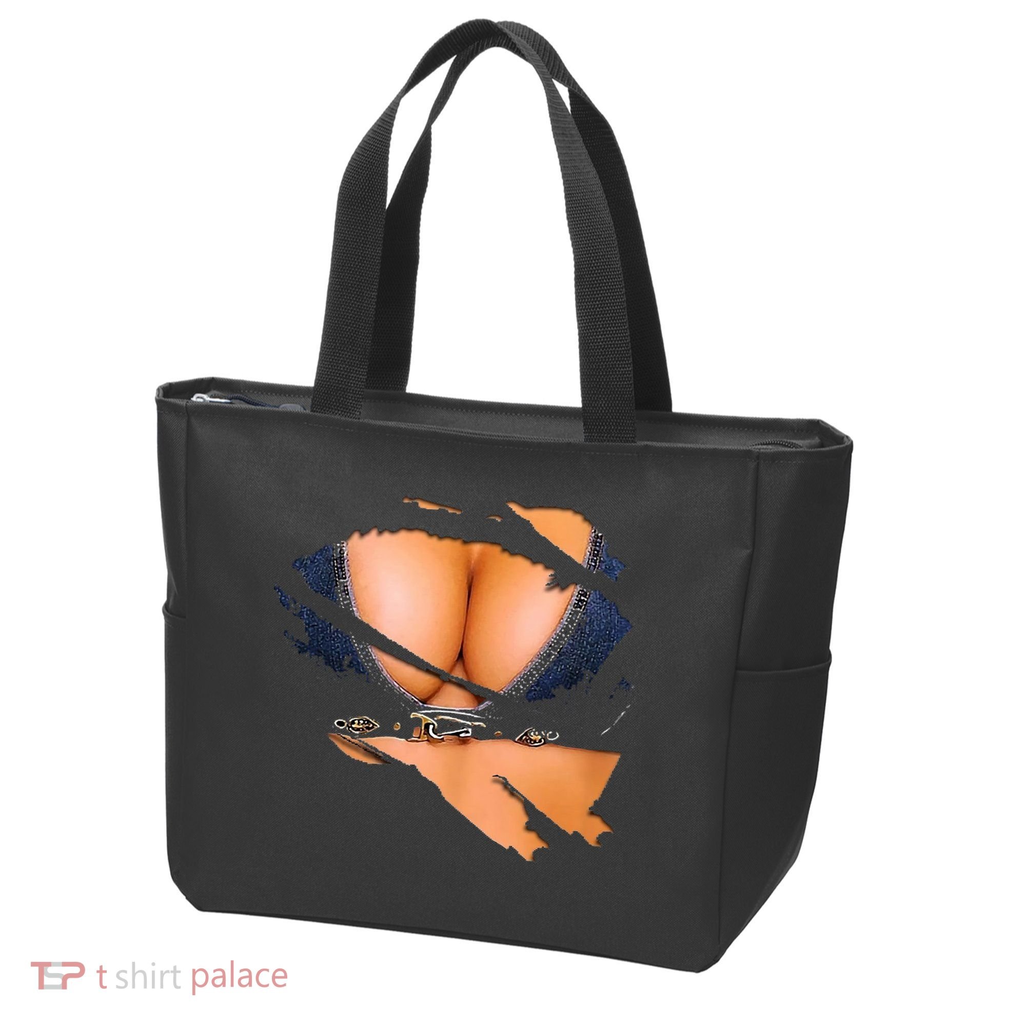Funny Fake Bikini Body And Boobs Costume Tote Bag