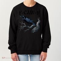 F-Caw-F Funny Black Bird Black Crow Women's Sweatshirt thumb 0