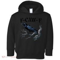 F-Caw-F Funny Black Bird Black Crow Toddler Hoodie thumb 0