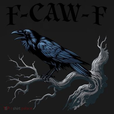 F-Caw-F Funny Black Bird Black Crow Toddler Hoodie