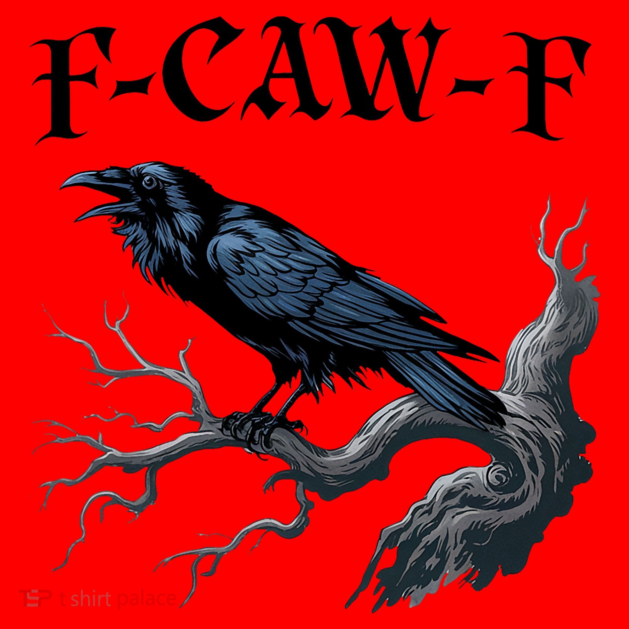 F-Caw-F Funny Black Bird Black Crow Santa Hat
