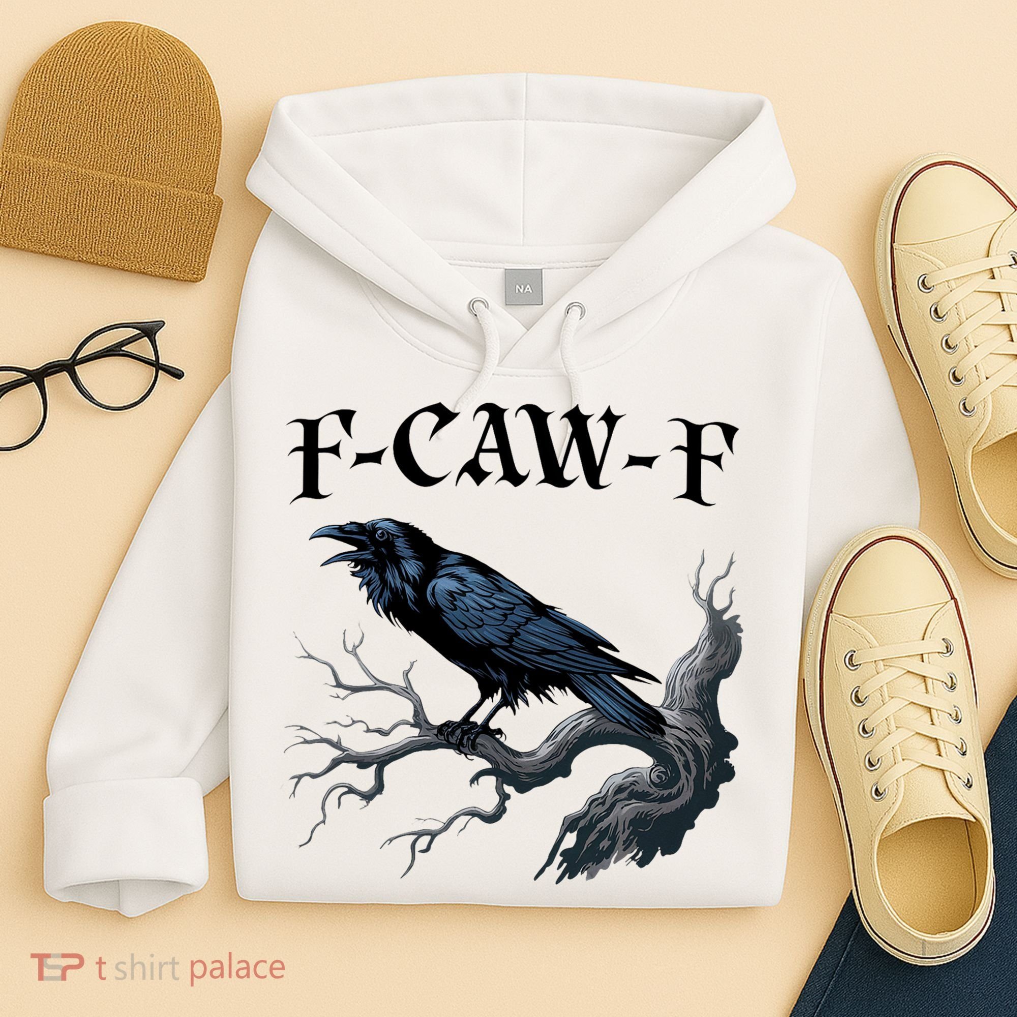 F-Caw-F Funny Black Bird Black Crow Hoodie
