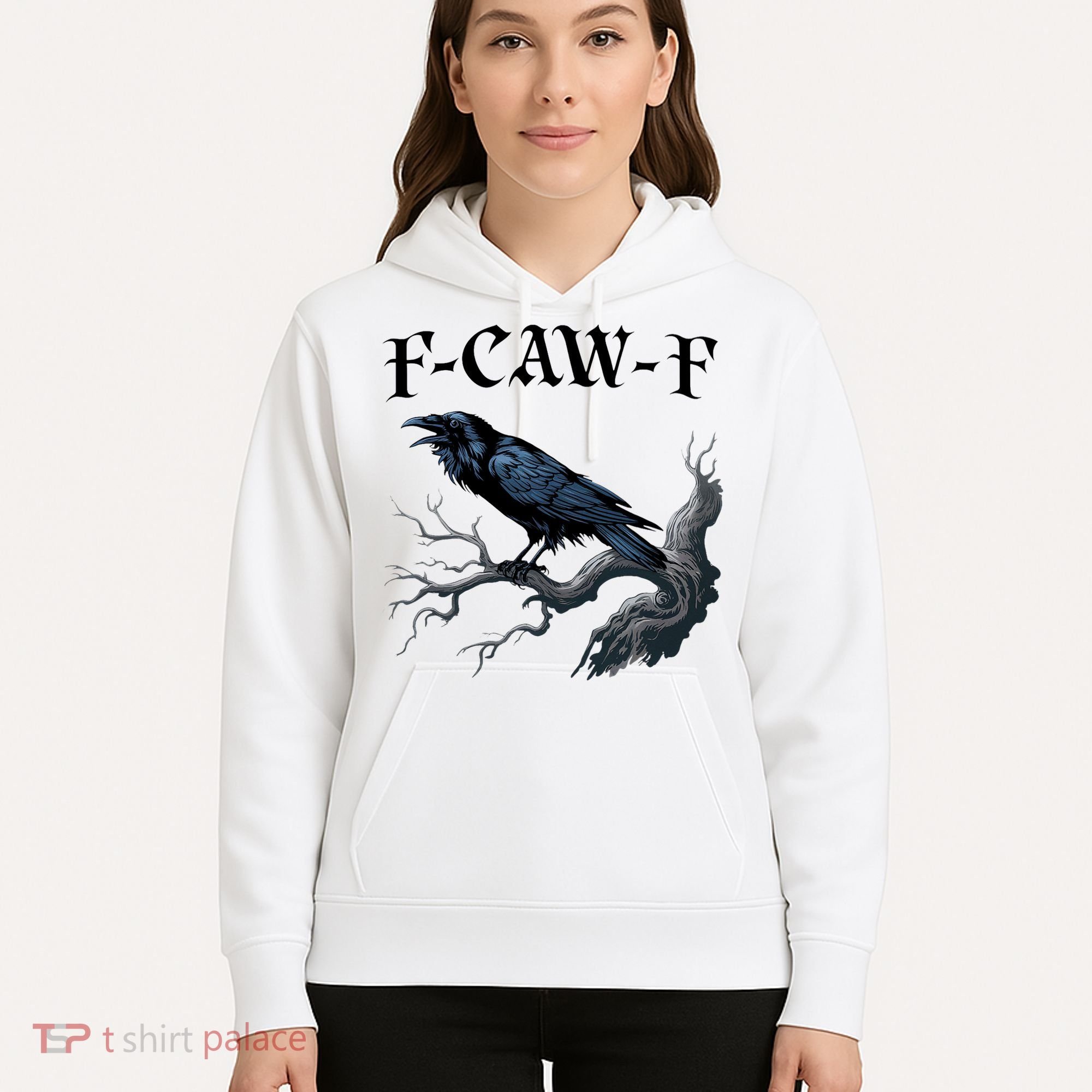F-Caw-F Funny Black Bird Black Crow Hoodie