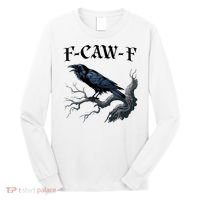 F-Caw-F Funny Black Bird Black Crow Long Sleeve Shirt thumb 0
