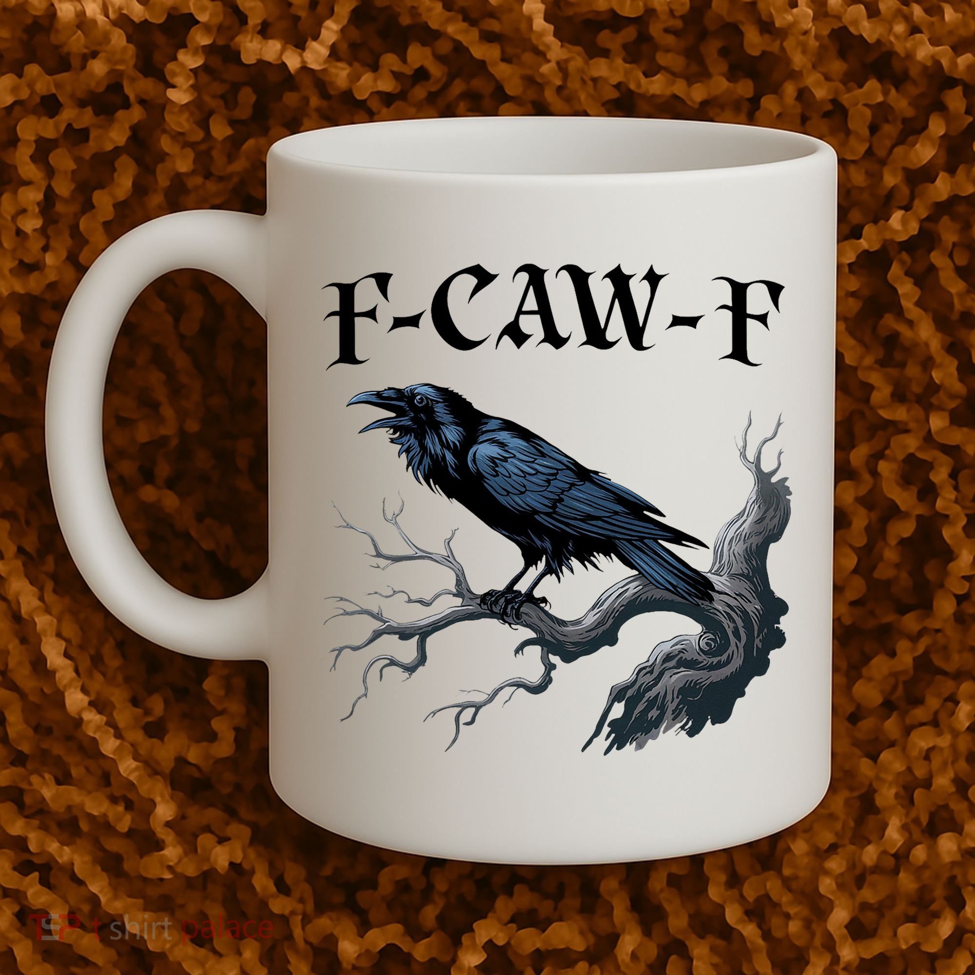 F-Caw-F Funny Black Bird Black Crow Coffee Mug