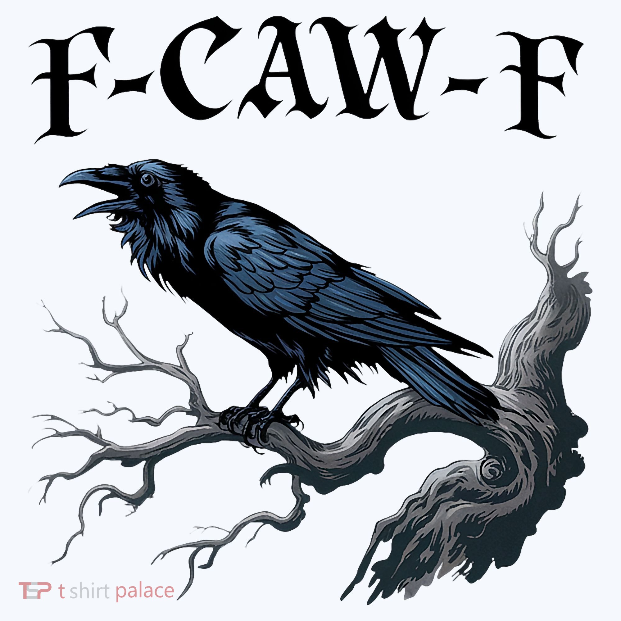 F-Caw-F Funny Black Bird Black Crow Tote Bag
