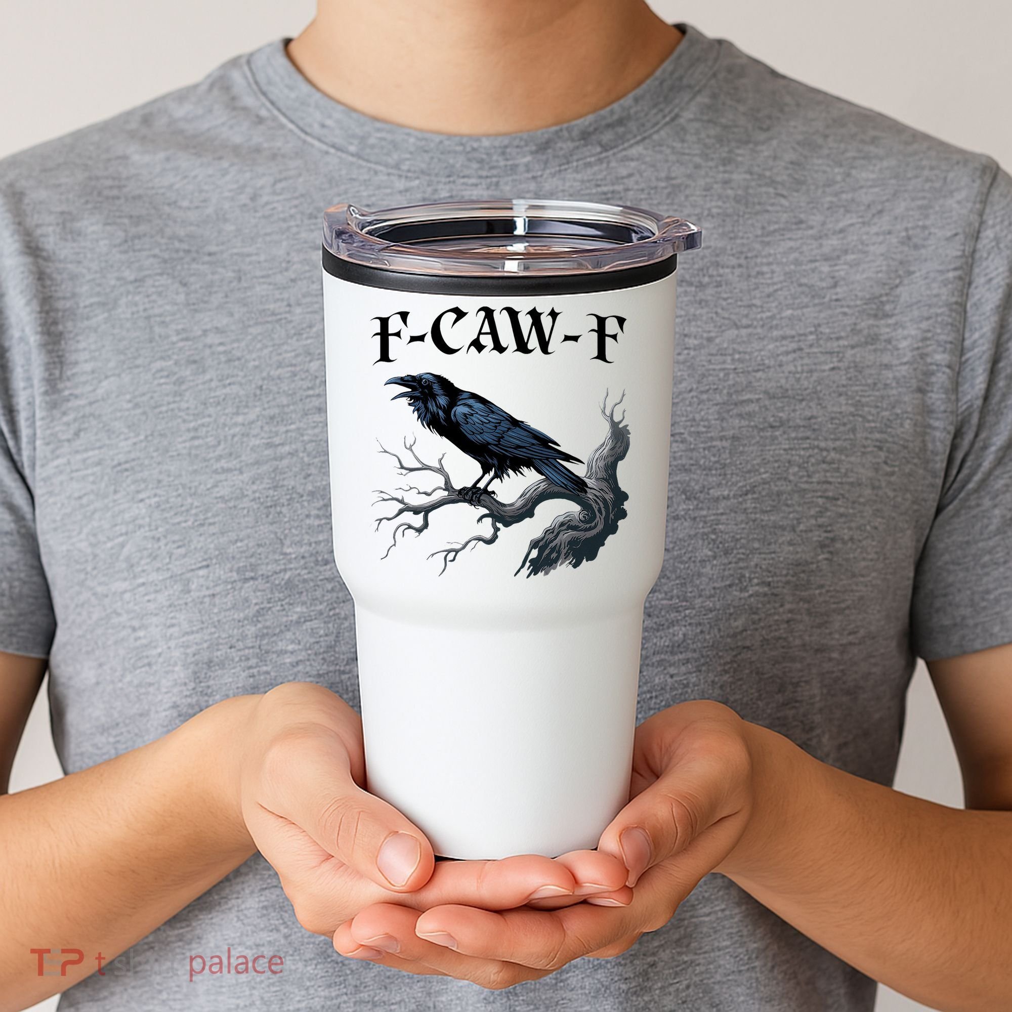 F-Caw-F Funny Black Bird Black Crow Tumbler