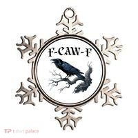 F-Caw-F Funny Black Bird Black Crow Ornament thumb 0