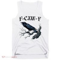 F-Caw-F Funny Black Bird Black Crow Tank Top thumb 0