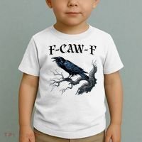 F-Caw-F Funny Black Bird Black Crow Toddler T-Shirt thumb 2
