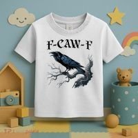 F-Caw-F Funny Black Bird Black Crow Toddler T-Shirt thumb 3