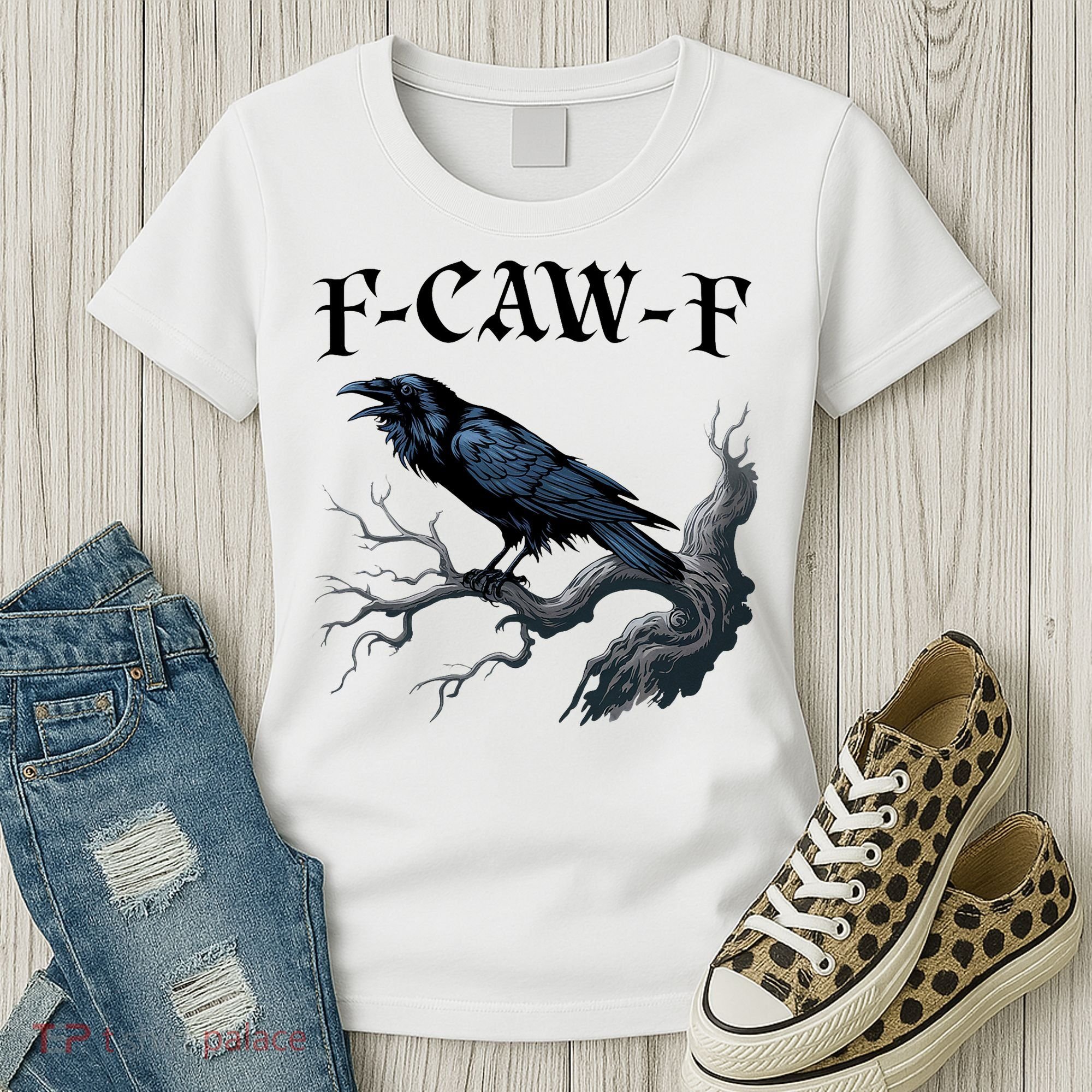 F-Caw-F Funny Black Bird Black Crow Women's T-Shirt