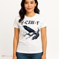 F-Caw-F Funny Black Bird Black Crow Women's T-Shirt thumb 4