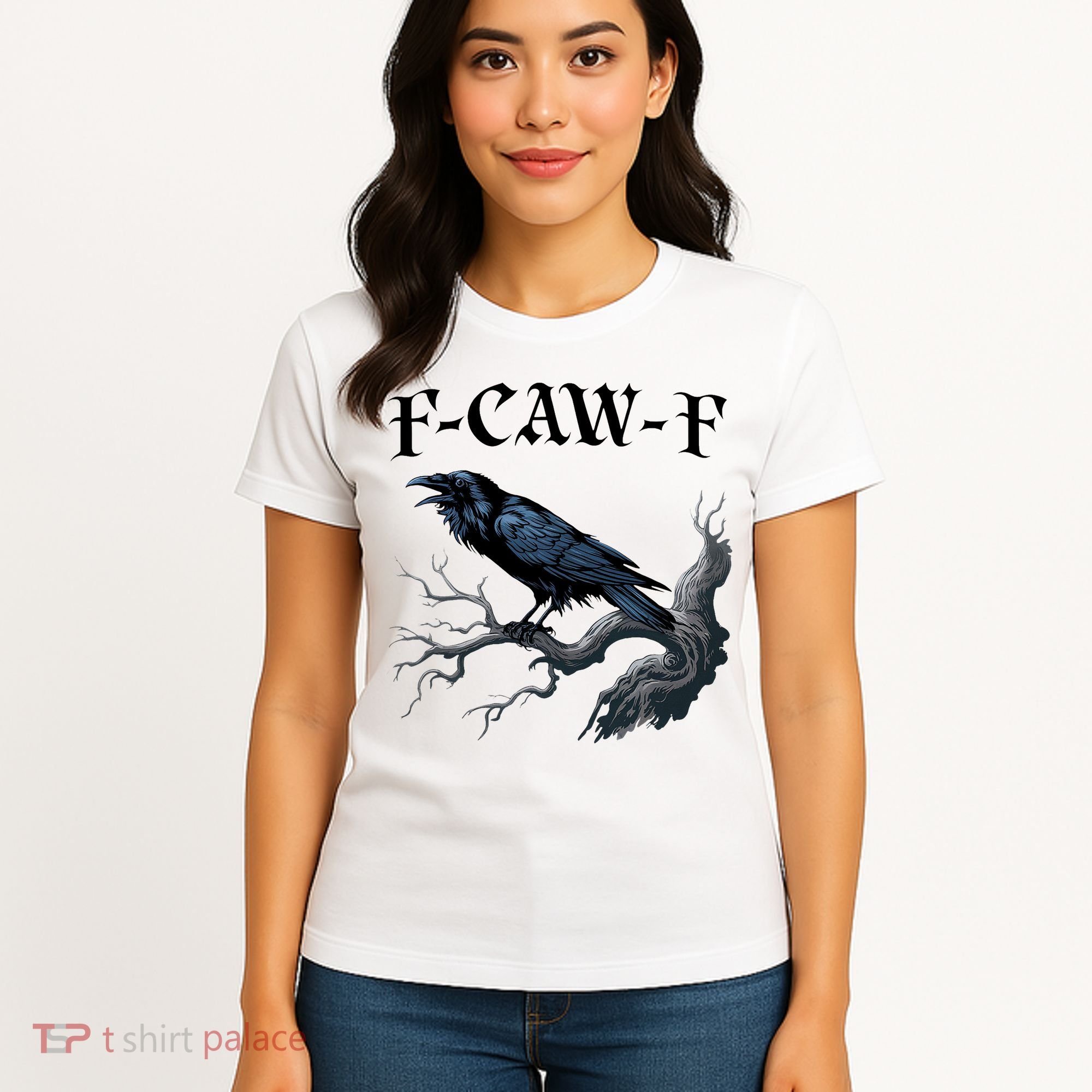 F-Caw-F Funny Black Bird Black Crow Women's T-Shirt