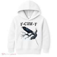 F-Caw-F Funny Black Bird Black Crow Kids Hoodie thumb 0