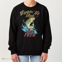 Funny Fishing Birthday Since 1973 Keepin It Reel Women's Sweatshirt thumb 0