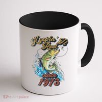 Funny Fishing Birthday Since 1973 Keepin It Reel Coffee Mug thumb 1