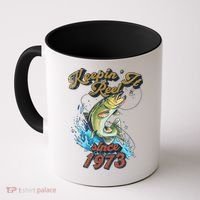 Funny Fishing Birthday Since 1973 Keepin It Reel Coffee Mug thumb 0