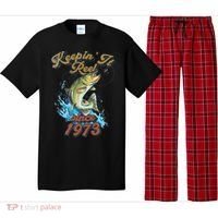 Funny Fishing Birthday Since 1973 Keepin It Reel Pajama Set thumb 0