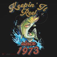 Funny Fishing Birthday Since 1973 Keepin It Reel Women's Hoodie thumb 2