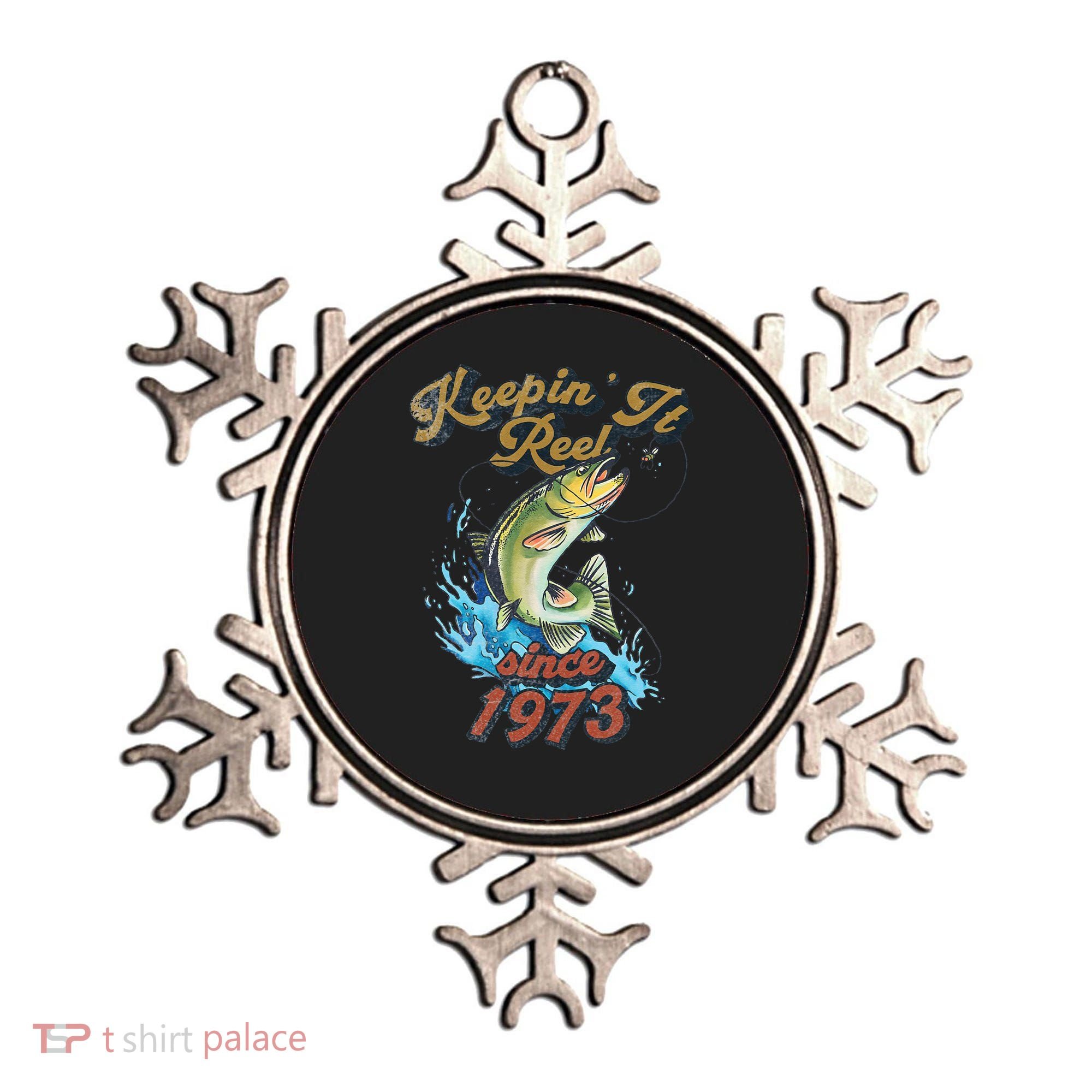 Funny Fishing Birthday Since 1973 Keepin It Reel Ornament