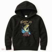 Funny Fishing Birthday Since 1973 Keepin It Reel Kids Hoodie thumb 0
