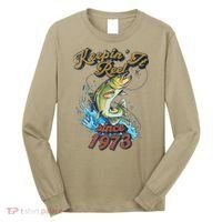Funny Fishing Birthday Since 1973 Keepin It Reel Long Sleeve Shirt thumb 0