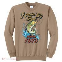 Funny Fishing Birthday Since 1973 Keepin It Reel Sweatshirt thumb 0