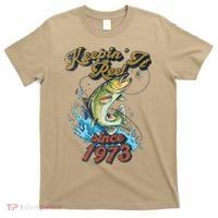 Funny Fishing Birthday Since 1973 Keepin It Reel T-Shirt thumb 0
