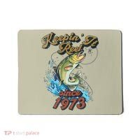 Funny Fishing Birthday Since 1973 Keepin It Reel Mousepad thumb 0