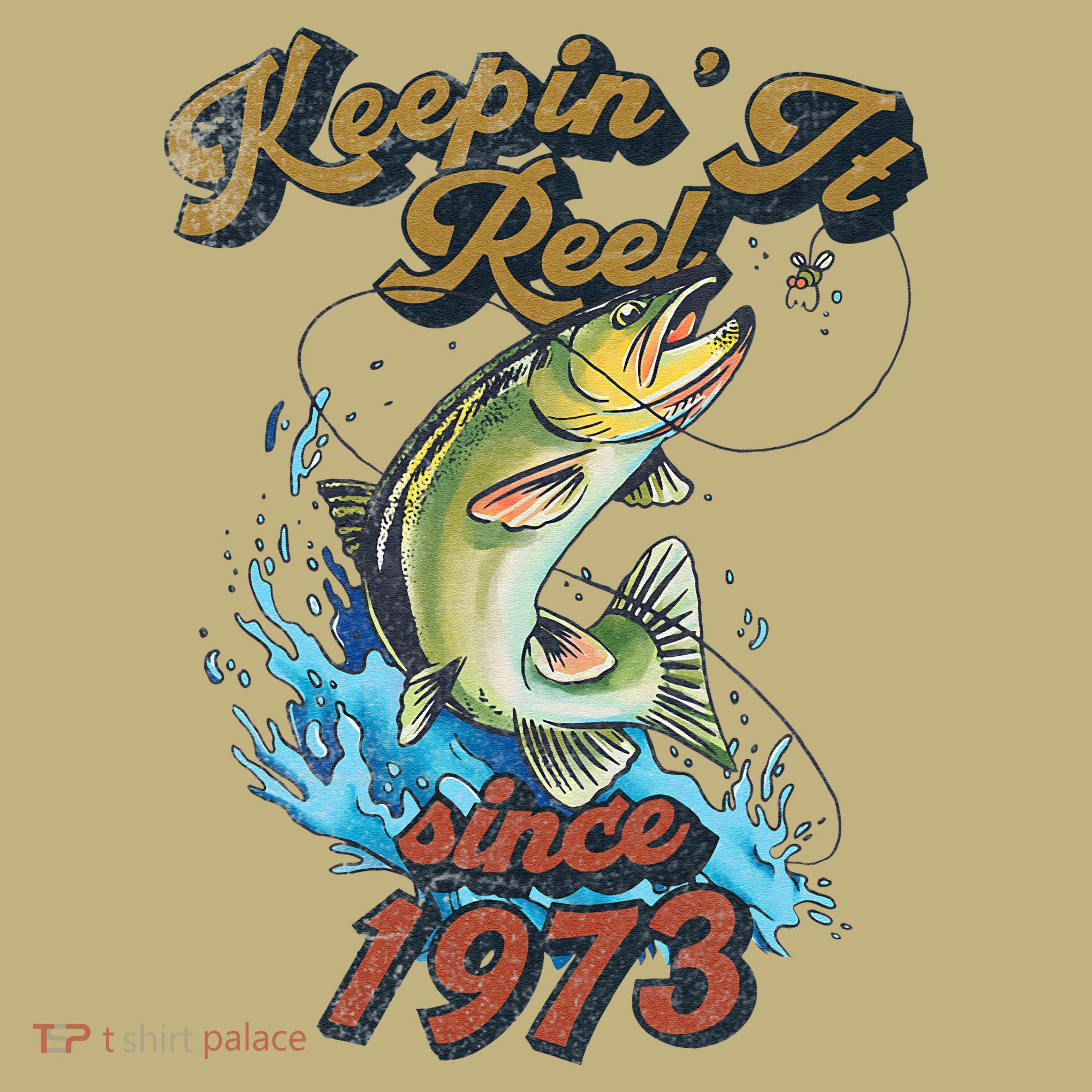 Funny Fishing Birthday Since 1973 Keepin It Reel Mousepad