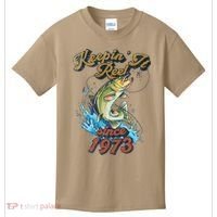 Funny Fishing Birthday Since 1973 Keepin It Reel Kids T-Shirt thumb 0