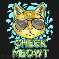 Funny Flirty Cat Pun Humor Cool Kitten Love Check Meowt Women's Hoodie thumb 2