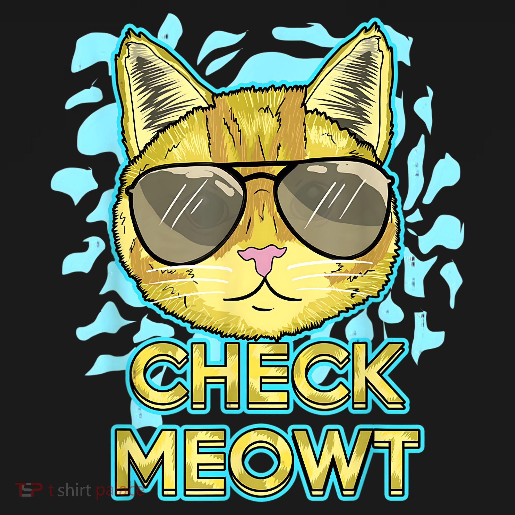 Funny Flirty Cat Pun Humor Cool Kitten Love Check Meowt Women's Tank Top