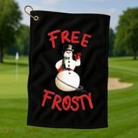 Frees Frostys Christmas with The kranks Christmas  Golf Towel thumb 1