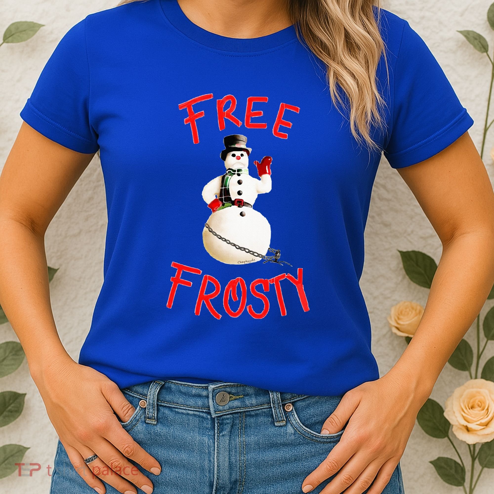 Frees Frostys Christmas with The kranks Christmas  Women's T-Shirt