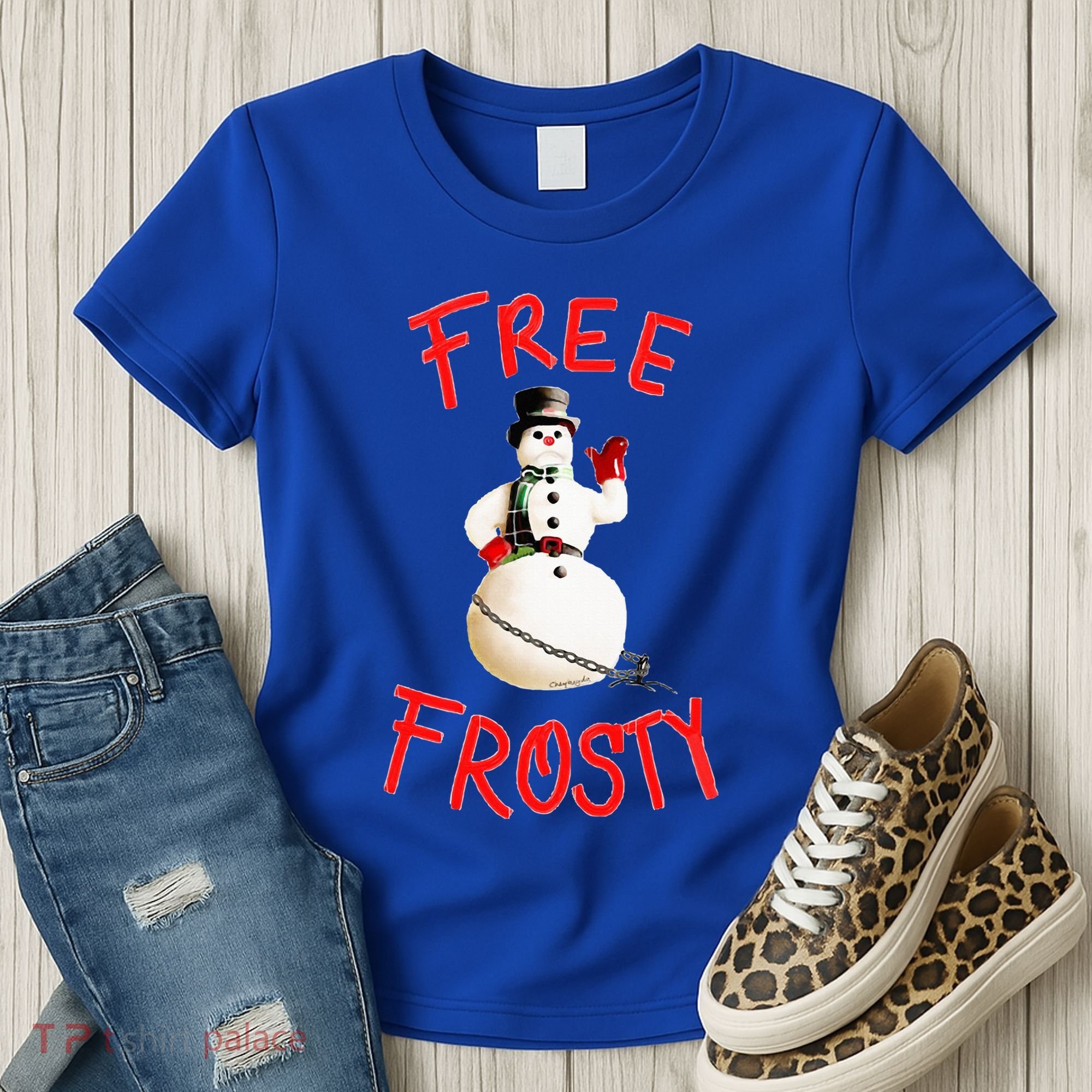 Frees Frostys Christmas with The kranks Christmas  Women's T-Shirt