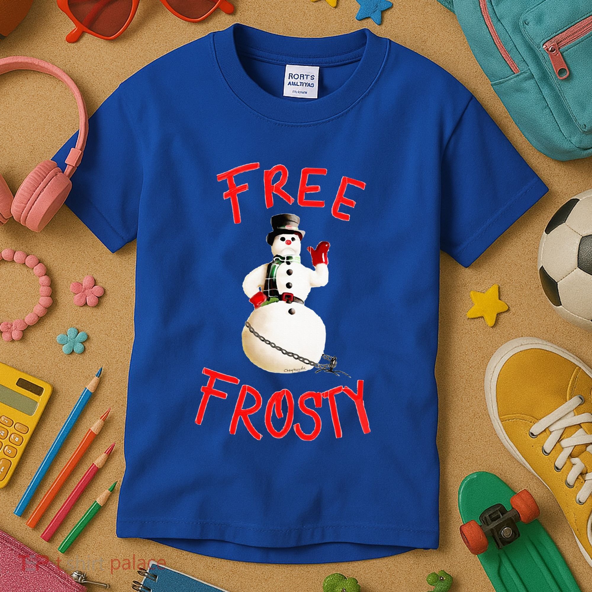 Frees Frostys Christmas with The kranks Christmas  Kids T-Shirt
