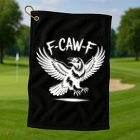 F-caw-F Golf Towel thumb 1