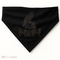 Funny F-CAW-F Crow Coffee Humor Graphic Gift USA-Made Doggie Bandana thumb 0