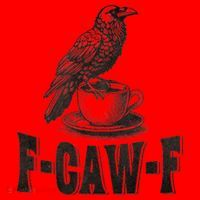 Funny F-CAW-F Crow Coffee Humor Graphic Gift Santa Hat thumb 1