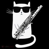Funny Funny Cat Wearing Sunglasses Playing Flute Great Gift Coffee Mug thumb 5